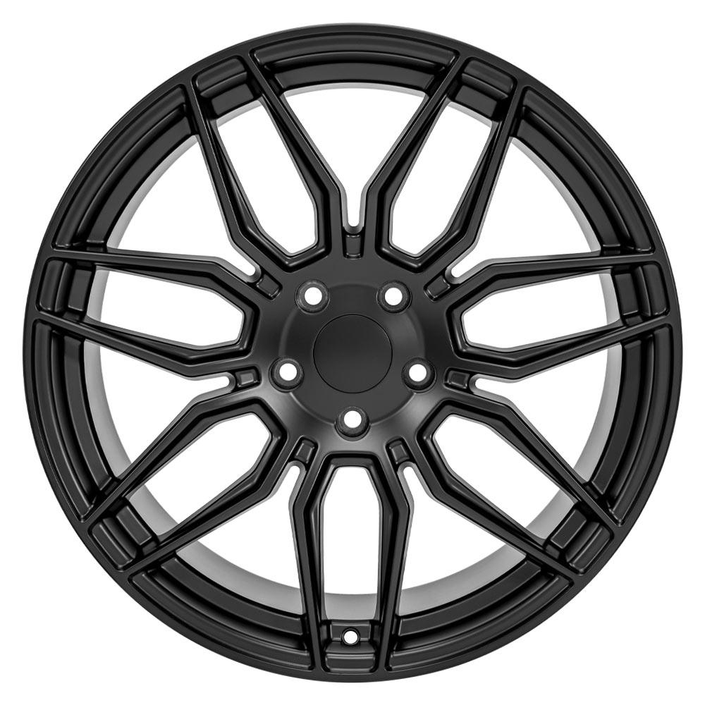 20" Replica Wheel fits Chevrolet C8 Corvette - CV03D Satin Black 20x11