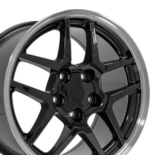 Cargar imagen en el visor de la galería, 17" Replica Wheel CV04 Fits Chevrolet Corvette - C5 Z06 Rim 17x9.5 Black Wheel