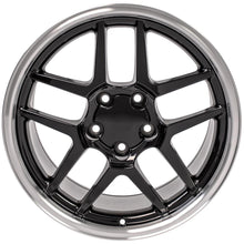 Cargar imagen en el visor de la galería, 18" Replica Wheel CV04 Fits Chevrolet Corvette - C5 Z06 Rim 18x10.5 Black Wheel