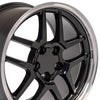 18" Replica Wheel CV04 Fits Chevrolet Corvette - C5 Z06 Rim 18x10.5 Black Wheel