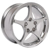 18" Replica Wheel CV05 Fits Chevrolet Corvette - C5 Rim 18x9.5 Chrome Wheel