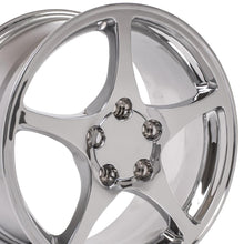 Cargar imagen en el visor de la galería, 17" Replica Wheel CV05 Fits Chevrolet Corvette - C5 Rim 17x8.5 Chrome Wheel