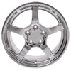 18" Replica Wheel CV05 Fits Chevrolet Corvette - C5 Rim 18x9.5 Deep Dish Chrome Wheel