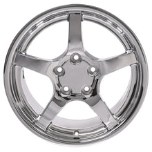 Cargar imagen en el visor de la galería, 18" Replica Wheel CV05 Fits Chevrolet Corvette - C5 Rim 18x9.5 Deep Dish Chrome Wheel