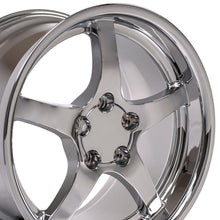 Cargar imagen en el visor de la galería, 18" Replica Wheel CV05 Fits Chevrolet Corvette - C5 Rim 18x10.5 Deep Dish Chrome Wheel