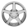 17" Replica Wheel CV06 Fits Chevrolet Corvette - C6 Rim 17x9.5 Chrome Wheel