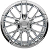 19" Replica Wheel CV08B Fits Chevrolet Corvette - C6 ZR1 Rim 19x10 Chrome Wheel