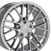 17" Replica Wheel CV08A Fits Chevrolet Corvette - C6 ZR1 Rim 17x9.5 Chrome Wheel