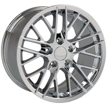 Cargar imagen en el visor de la galería, 17&quot; Replica Wheel CV08A Fits Chevrolet Corvette - C6 ZR1 Rim 17x9.5 Chrome Wheel