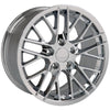 18" Replica Wheel CV08A Fits Chevrolet Corvette - C6 ZR1 Rim 18x10.5 Chrome Wheel