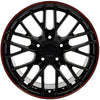 18" Replica Wheel CV08A Fits Chevrolet Corvette - C6 ZR1 Rim 18x10.5 Redline Wheel