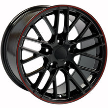 Cargar imagen en el visor de la galería, 18" Replica Wheel CV08B Fits Chevrolet Corvette - C6 ZR1 Rim 18x8.5 Redline Wheel