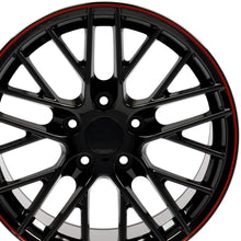 Cargar imagen en el visor de la galería, 19" Replica Wheel CV08B Fits Chevrolet Corvette - C6 ZR1 Rim 19x10 Redline Wheel