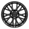 19" Replica Wheel CV22 Fits Chevrolet Corvette - C7 Z06 Rim 19x10 Black Wheel