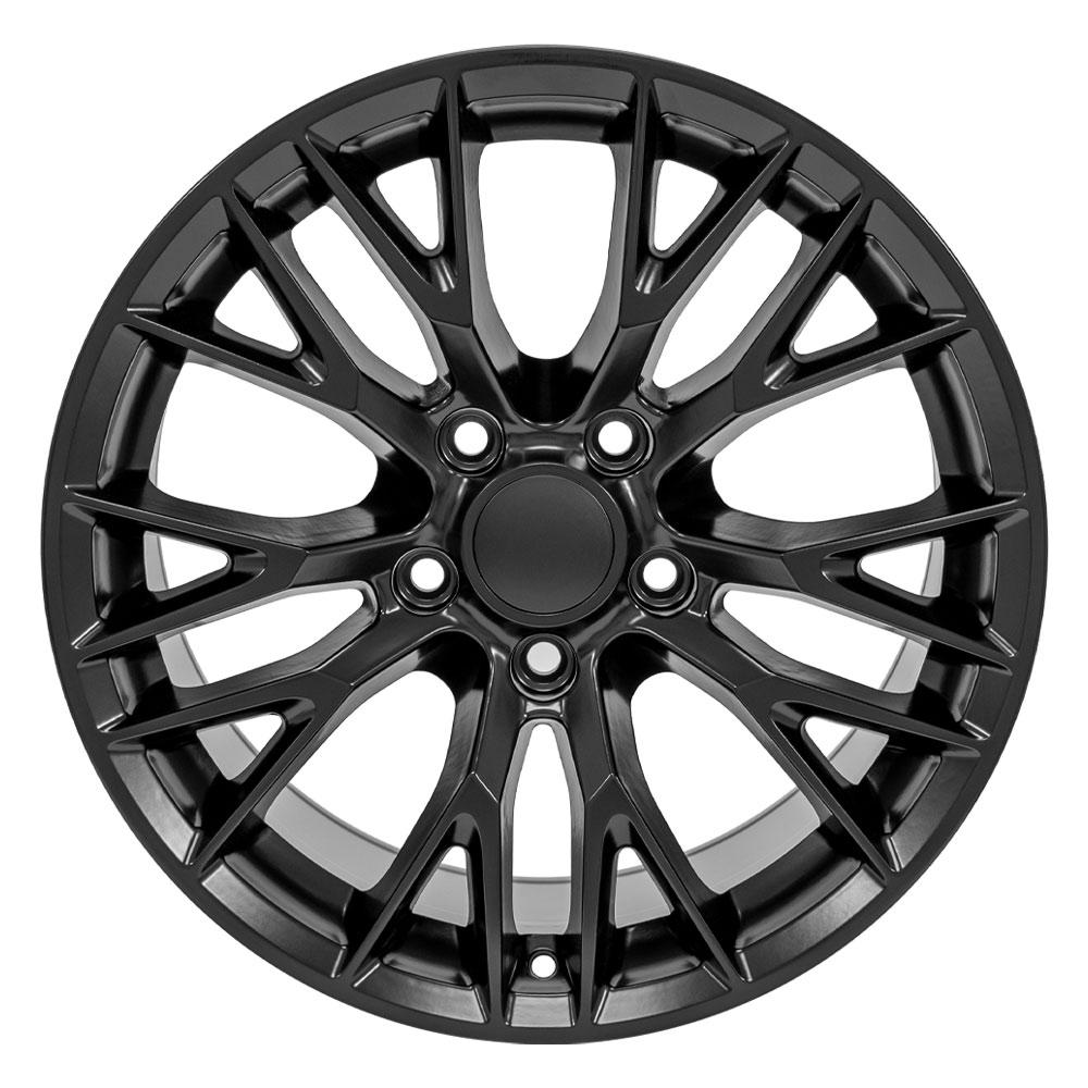 19" Replica Wheel CV22 Fits Chevrolet Corvette - C7 Z06 Rim 19x10 Black Wheel