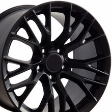 Cargar imagen en el visor de la galería, 18" Replica Wheel CV22 Fits Chevrolet Corvette - C7 Z06 Rim 18x8.5 Black Wheel