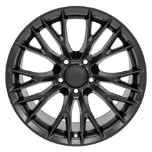 Cargar imagen en el visor de la galería, 18" Replica Wheel CV22 Fits Chevrolet Corvette - C7 Z06 Rim 18x10.5 Black Wheel