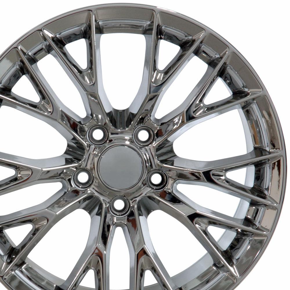 18" Replica Wheel CV22 Fits Chevrolet Corvette - C7 Z06 Rim 18x10.5 Chrome Wheel
