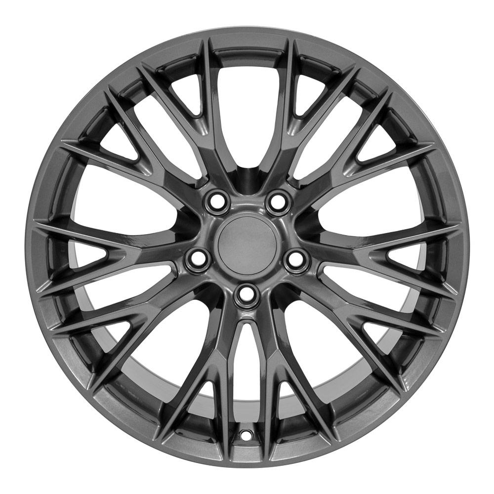 17" Replica Wheel CV22 Fits Chevrolet Corvette - C7 Z06 Rim 17x9.5 Gunmetal Wheel