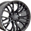 18" Replica Wheel CV22 Fits Chevrolet Corvette - C7 Z06 Rim 18x10.5 Gunmetal Wheel