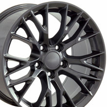 Cargar imagen en el visor de la galería, 19" Replica Wheel CV22 Fits Chevrolet Corvette - C7 Z06 Rim 19x10 Gunmetal Wheel