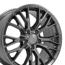 Cargar imagen en el visor de la galería, 18" Replica Wheel CV22 Fits Chevrolet Corvette - C7 Z06 Rim 18x8.5 Gunmetal Wheel