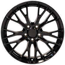 Cargar imagen en el visor de la galería, 19" Replica Wheel CV22 Fits Chevrolet Corvette - C7 Z06 Rim 19x8.5 Black Wheel