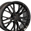 19" Replica Wheel CV22 Fits Chevrolet Corvette - C7 Z06 Rim 19x8.5 Black Wheel