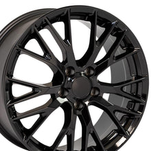 Cargar imagen en el visor de la galería, 19" Replica Wheel CV22 Fits Chevrolet Corvette - C7 Z06 Rim 19x8.5 Black Wheel