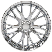Cargar imagen en el visor de la galería, 19" Replica Wheel CV22 Fits Chevrolet Corvette - C7 Z06 Rim 19x8.5 Chrome Wheel