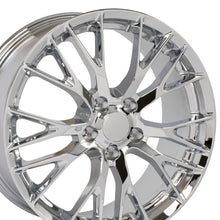 Cargar imagen en el visor de la galería, 19" Replica Wheel CV22 Fits Chevrolet Corvette - C7 Z06 Rim 19x8.5 Chrome Wheel