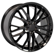 Cargar imagen en el visor de la galería, 20" Replica Wheel CV22 Fits Chevrolet Corvette - C7 Z06 Rim 20x10 Black Wheel