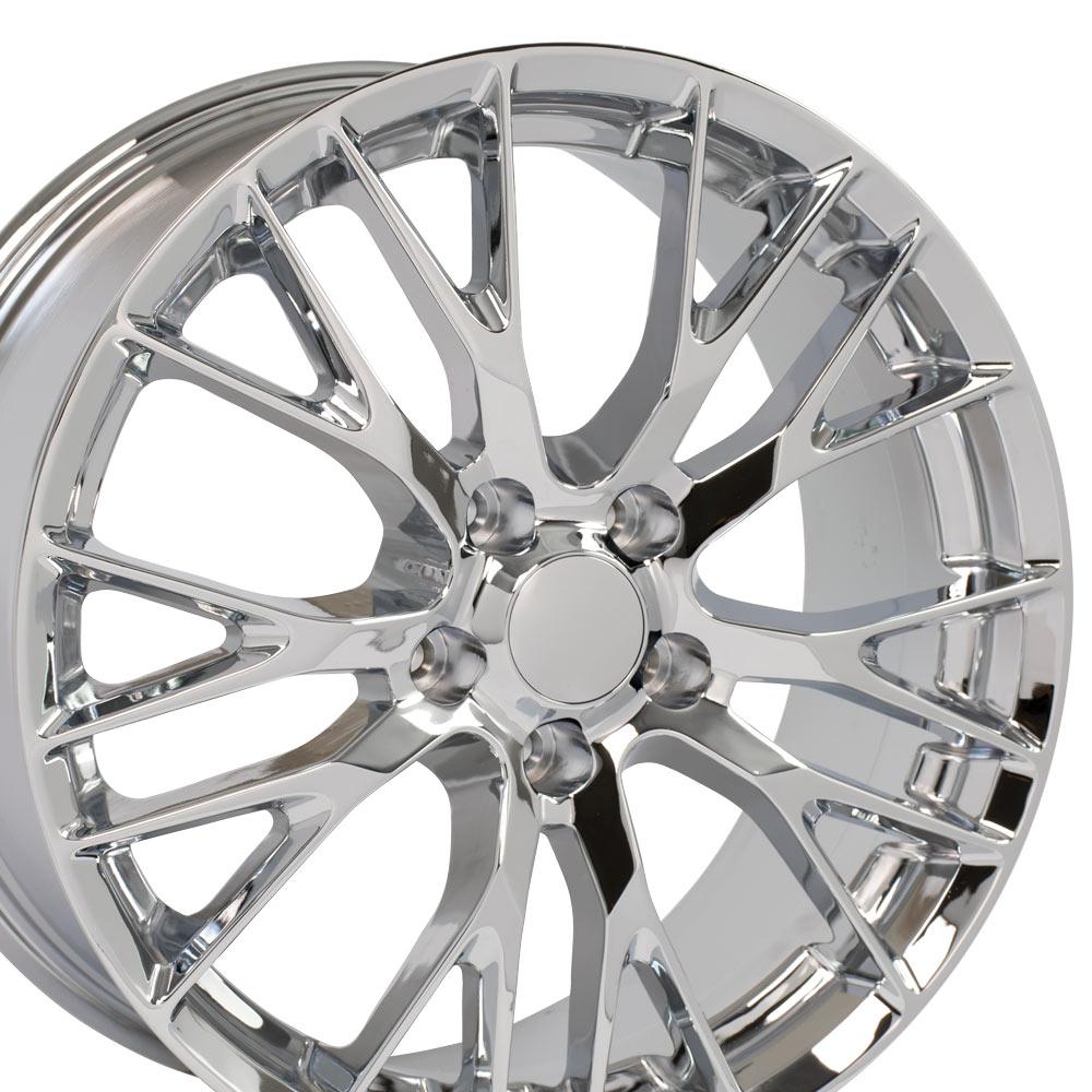 20" Replica Wheel CV22 Fits Chevrolet Corvette - C7 Z06 Rim 20x10 Chrome Wheel