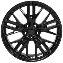 Cargar imagen en el visor de la galería, 20" Replica Wheel CV25 Fits Chevrolet Camaro ZL1 Rim 20x8.5 Black Wheel