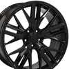 20" Replica Wheel CV25 Fits Chevrolet Camaro ZL1 Rim 20x8.5 Black Wheel