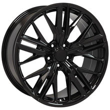 Cargar imagen en el visor de la galería, 20" Replica Wheel CV25 Fits Chevrolet Camaro ZL1 Rim 20x9.5 Black Wheel