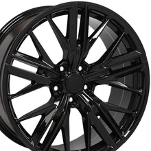 Cargar imagen en el visor de la galería, 20" Replica Wheel CV25 Fits Chevrolet Camaro ZL1 Rim 20x9.5 Black Wheel