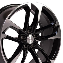 Cargar imagen en el visor de la galería, 20" Replica Wheel CV29 Fits Chevrolet Camaro Rim 20x8.5 Black Mach'd Wheel
