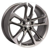 20" Replica Wheel CV29 Fits Chevrolet Camaro Rim 20x8.5 Gunmetal Mach'd Wheel