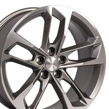 Cargar imagen en el visor de la galería, 20" Replica Wheel CV29 Fits Chevrolet Camaro Rim 20x9.5 Gunmetal Mach'd Wheel