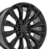 22" Replica Wheel fits GMC Yukon 1500 - CV30 Black 22x9