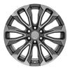 22" Replica Wheel fits GMC Yukon 1500 - CV30 Gunmetal Machined 22x9