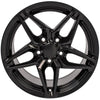 17" Replica Wheel CV31 Fits Chevrolet Corvette - C7 ZR1 Rim 17x9.5 Black Wheel