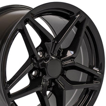 Cargar imagen en el visor de la galería, 17" Replica Wheel CV31 Fits Chevrolet Corvette - C7 ZR1 Rim 17x9.5 Black Wheel