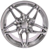 17" Replica Wheel CV31 Fits Chevrolet Corvette - C7 ZR1 Rim 17x9.5 Chrome Wheel