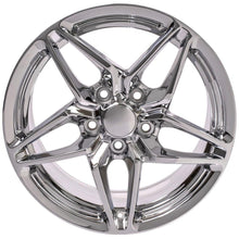 Cargar imagen en el visor de la galería, 17" Replica Wheel CV31 Fits Chevrolet Corvette - C7 ZR1 Rim 17x9.5 Chrome Wheel