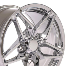 Cargar imagen en el visor de la galería, 17" Replica Wheel CV31 Fits Chevrolet Corvette - C7 ZR1 Rim 17x9.5 Chrome Wheel