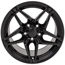 Cargar imagen en el visor de la galería, 17" Replica Wheel CV31 Fits Chevrolet Corvette - C7 ZR1 Rim 17x11 Black Wheel
