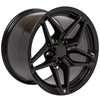 17" Replica Wheel CV31 Fits Chevrolet Corvette - C7 ZR1 Rim 17x11 Black Wheel
