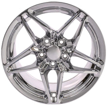 Cargar imagen en el visor de la galería, 17" Replica Wheel CV31 Fits Chevrolet Corvette - C7 ZR1 Rim 17x11 Chrome Wheel
